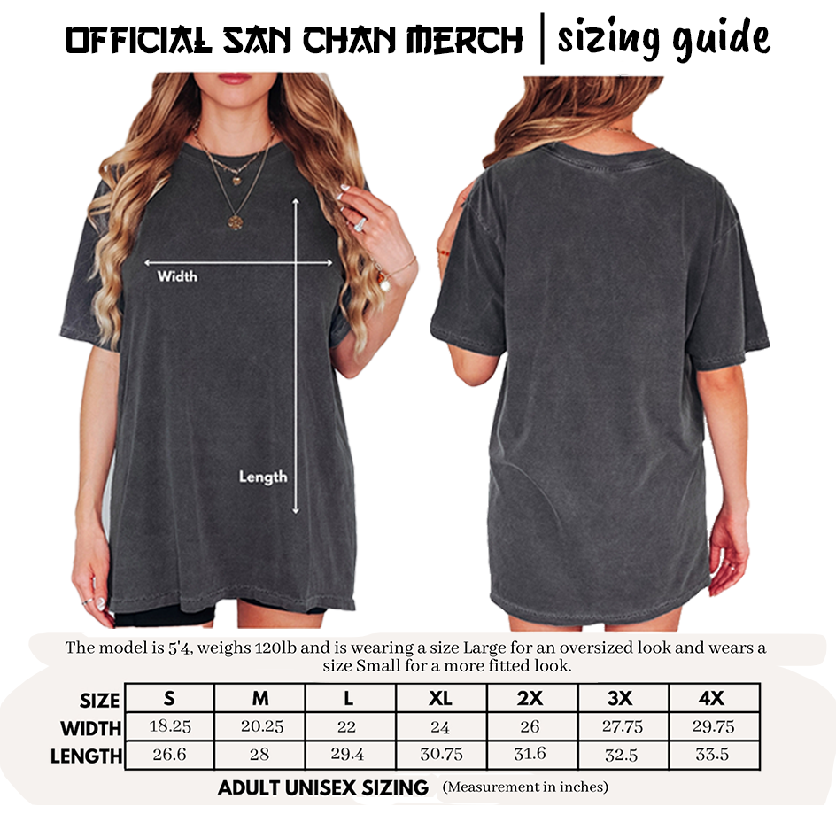 Unisex garment-dyed heavyweight San Chan t-shirt